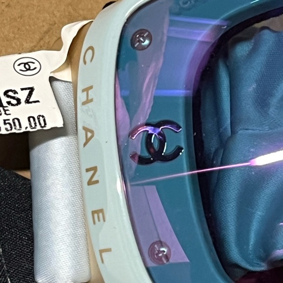 Authentic Chanel Unisex Shield Sunglasses - Picture 10 of 13